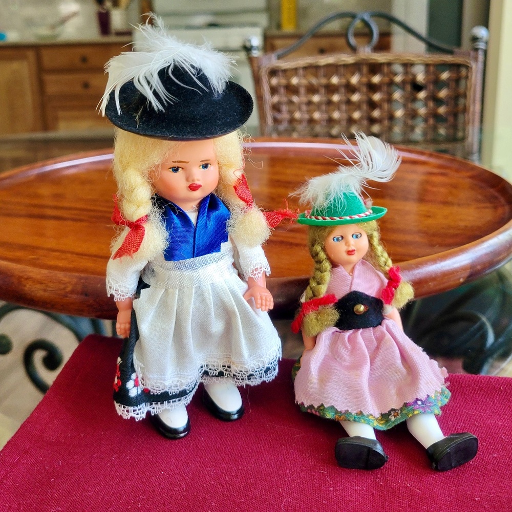 SIX Collectable Dolls from different parts of Europe, 6" Tall